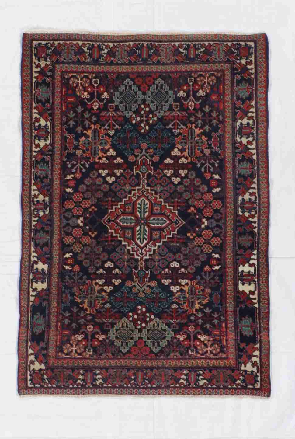 W 3.6 - L 5.1 - Jozan Wool All Over Rectangle - Finest Hand-Knotted Quality Wool - 60123