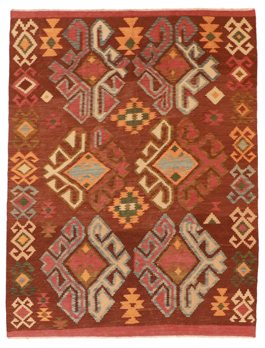 5x7 - Kilim Fine/Wool All Over Rectangle - Hand Knotted Rug