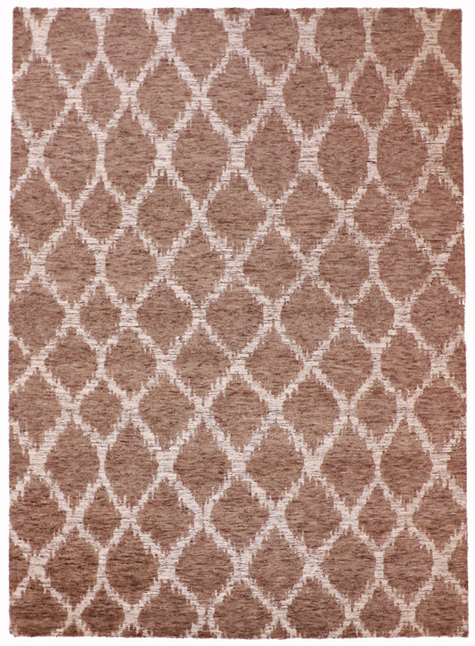 W 8.10 L 12.2 Modern 100% Wool Hand-Woven All Over Design - 60260