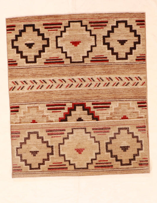 4x6 - Mountain  Modern Fine All Over Rectangle - Hand Knotted Rug