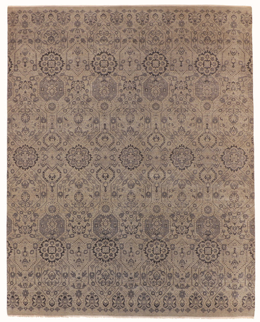 8x10 - Ziegler Fine/Wool All Over Rectangle - Hand Knotted Rug