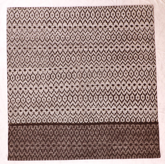 W 9.2 L 12 Moroccan 100% Wool Hand-Woven All Over Design - 60647