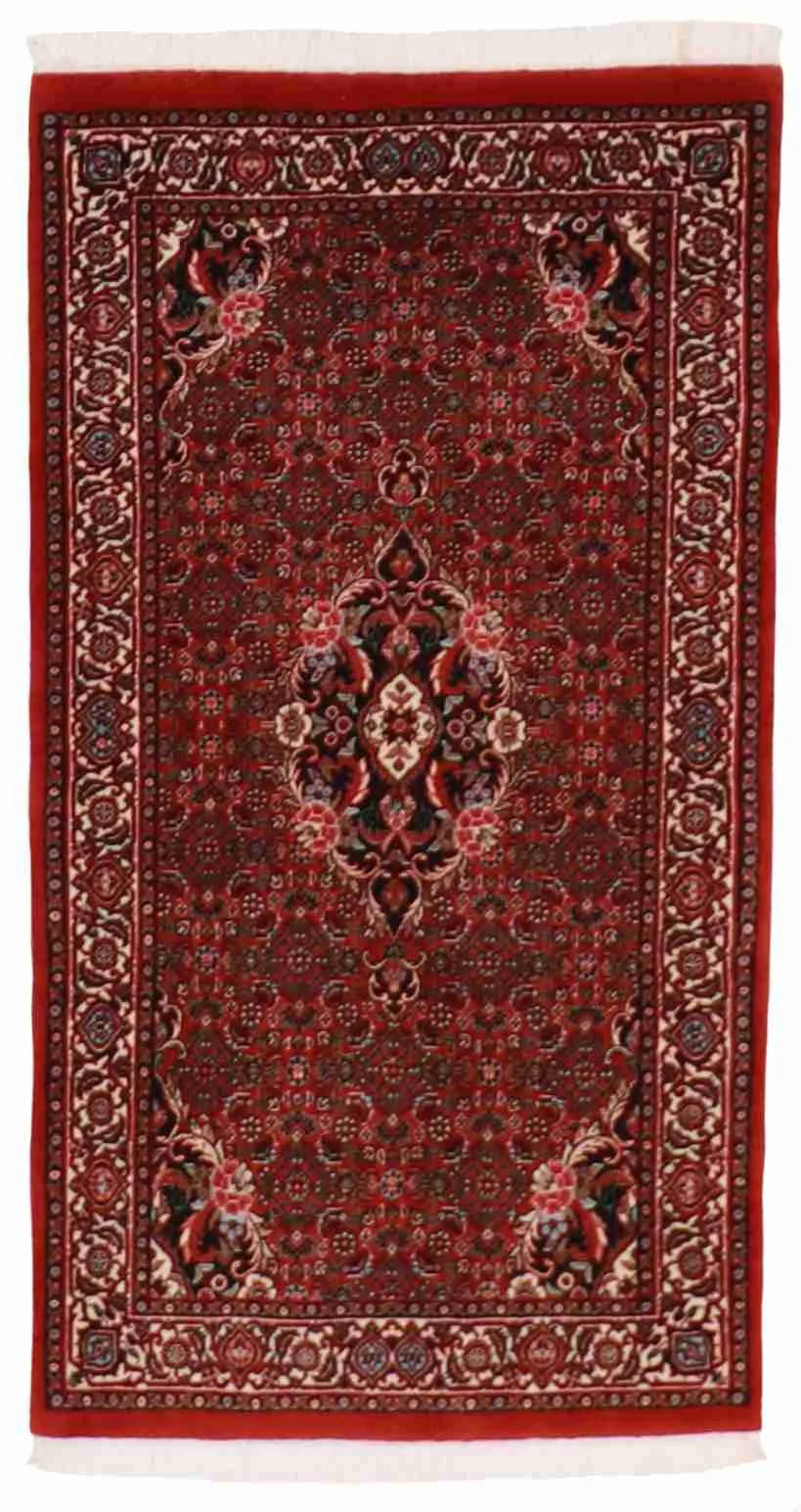 W 2.4 L 4.4 Bijar Wool And Silk Blend Handmade All Over Design - 60963