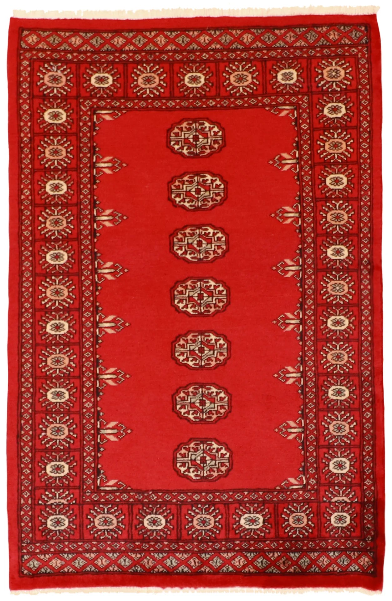 W 3.3 L 5 Bokhara 100% Wool Handmade All Over Design - 61215