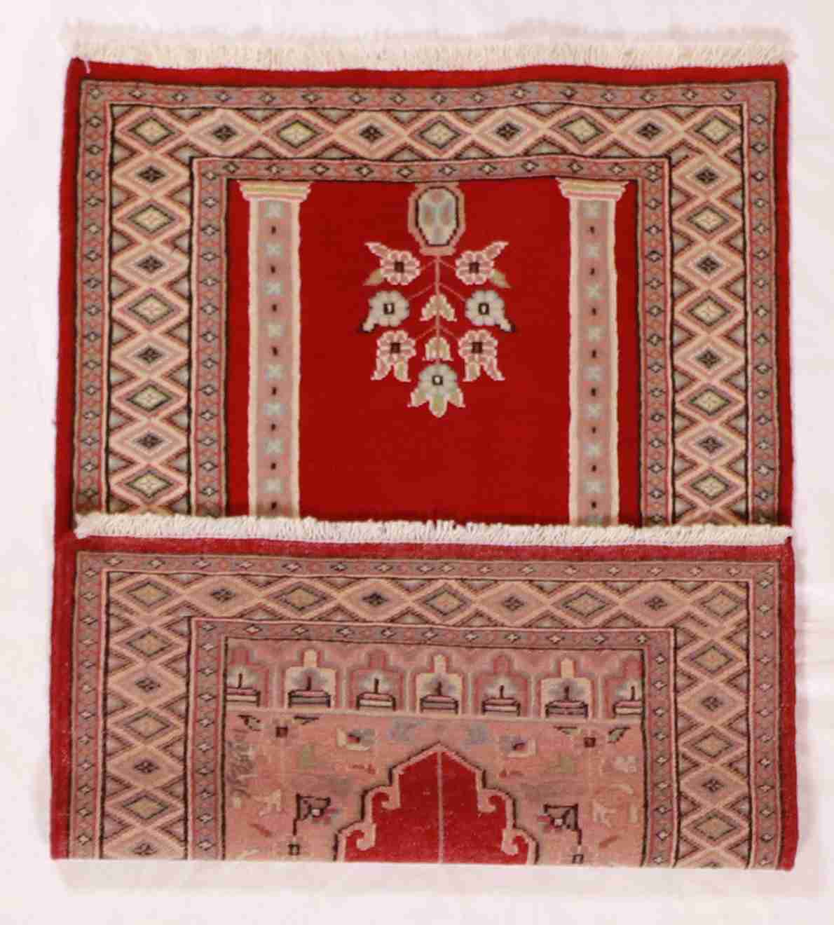 W 2.7 L 4.1 Bokhara 100% Wool Handmade All Over Design - 61222