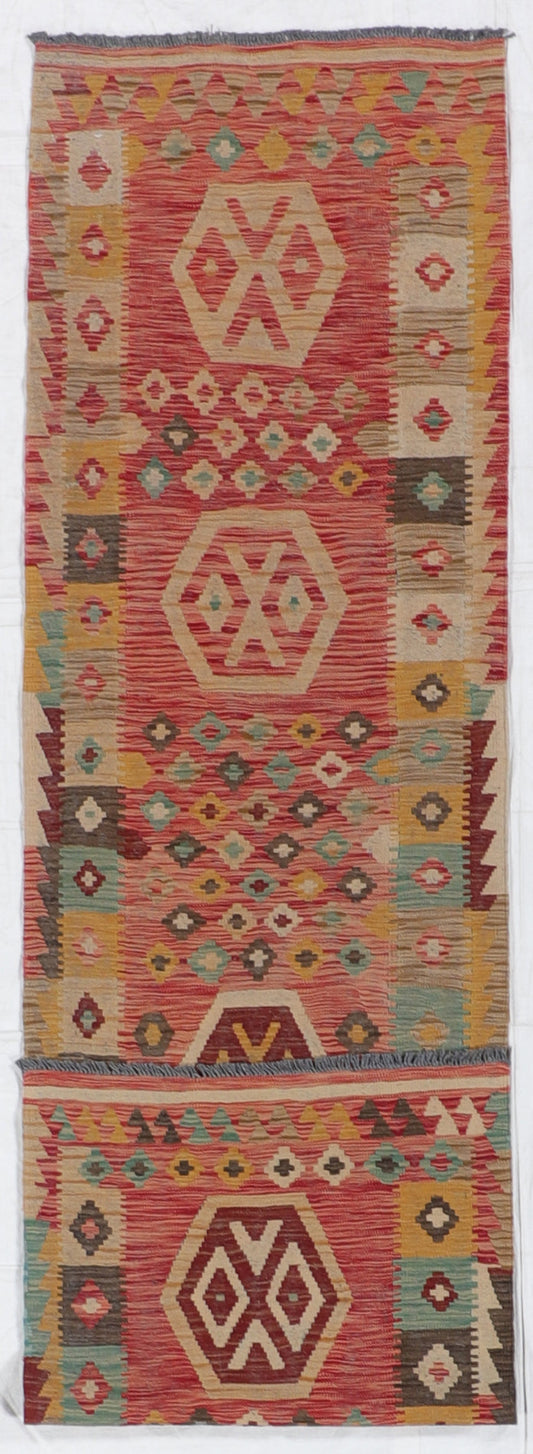 Runner - Kilim Fine/Wool All Over Rectangle - Hand Knotted Rug