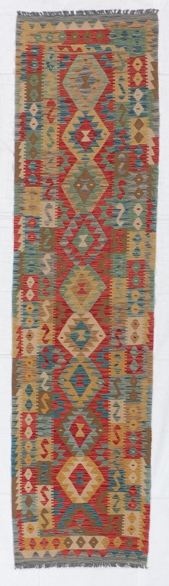 Runner - Kilim Fine/Wool All Over Rectangle - Hand Knotted Rug