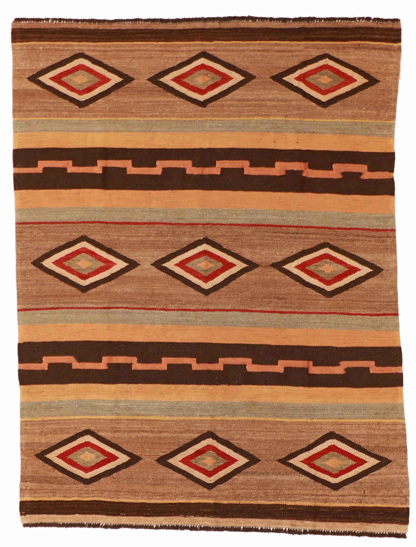 5x7 - Kilim Fine/Wool All Over Rectangle - Hand Knotted Rug