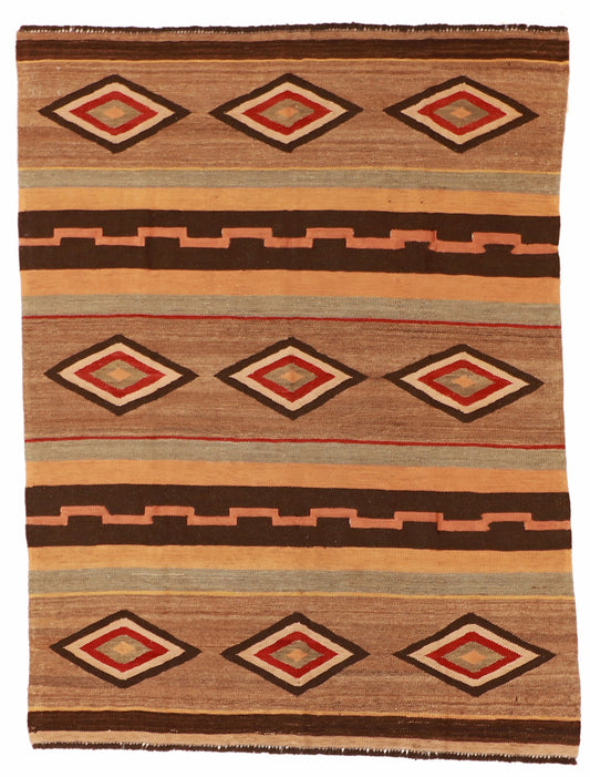5x7 - Kilim Fine/Wool All Over Rectangle - Hand Knotted Rug