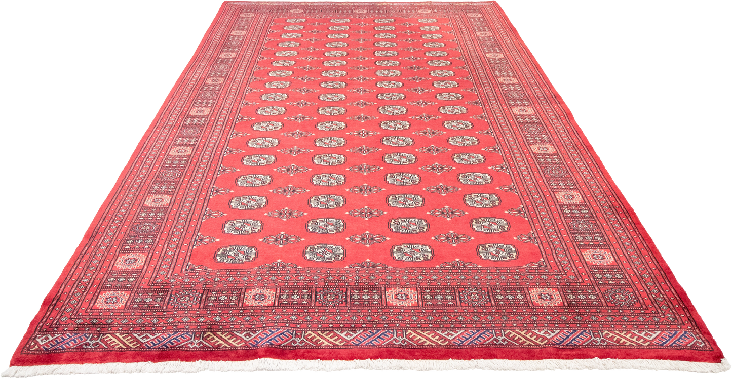 W 6.6 L 9.6 Bokhara 100% Wool Hand-Woven All-Over Design - 61263