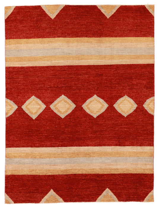 5x7 - Mountain Modern Fine/Wool All Over Rectangle - Hand Knotted Rug