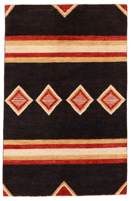 4x6 - Mountain  Modern Fine All Over Rectangle - Hand Knotted Rug