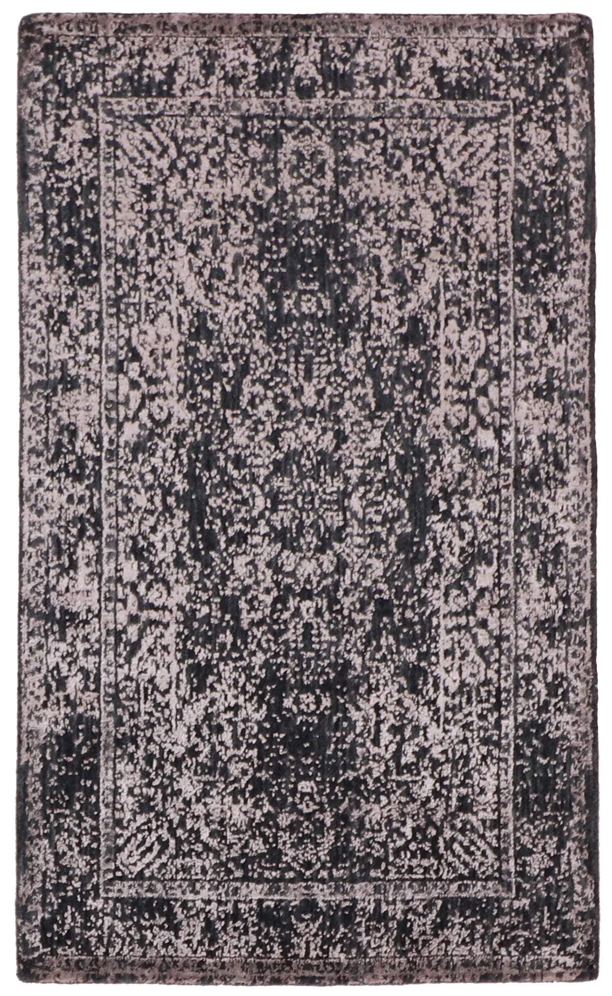 3x5 - Modern Fine/Silk/Wool All Over Rectangle - Hand Knotted Rug