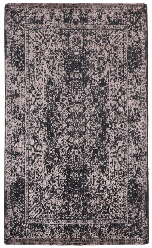 3x5 - Modern Fine/Silk/Wool All Over Rectangle - Hand Knotted Rug