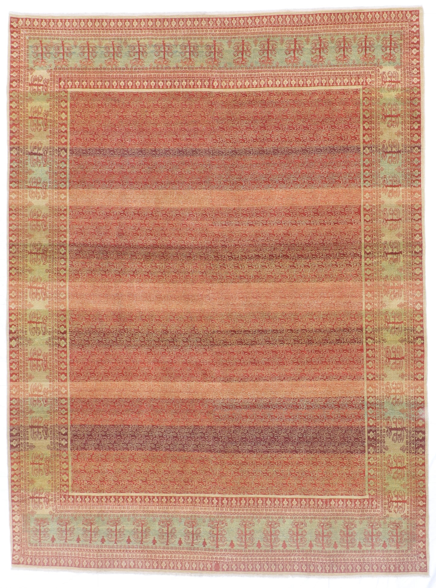 W 9 L 11.11 Bijar 100% Wool Hand-Woven All Over Design - 61728