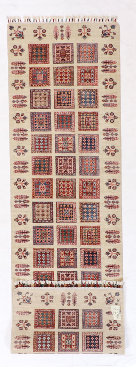 Runner - Bakhtiarie Fine/Wool All Over Rectangle - Hand Knotted Rug