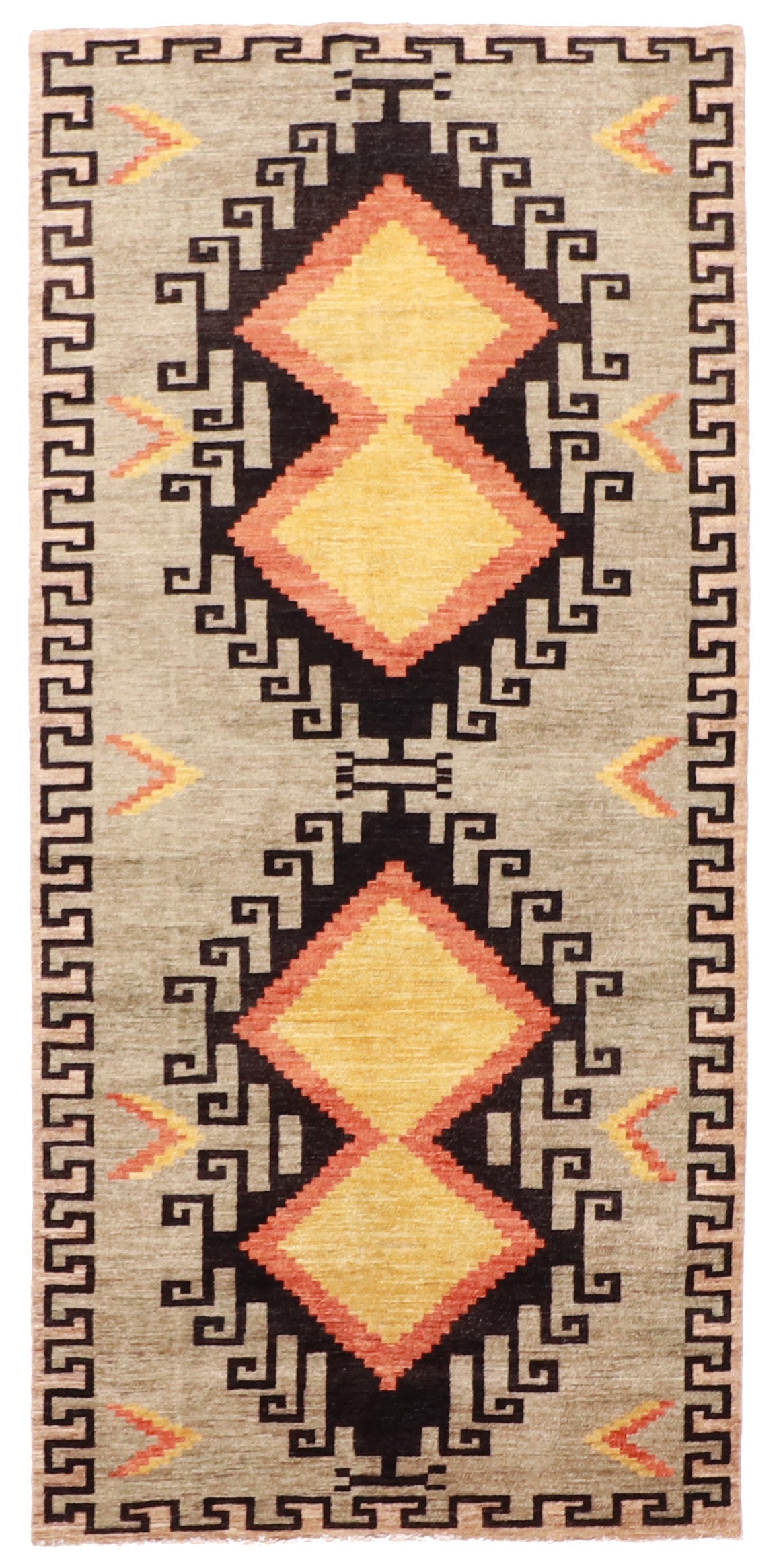 4.7 x 9.7 Wide Runner - Mountain Modern Fine/Wool All Over Rectangle - Hand Knotted Rug