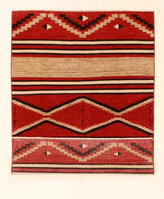 4x6 - Mountain  Modern Fine All Over Rectangle - Hand Knotted Rug