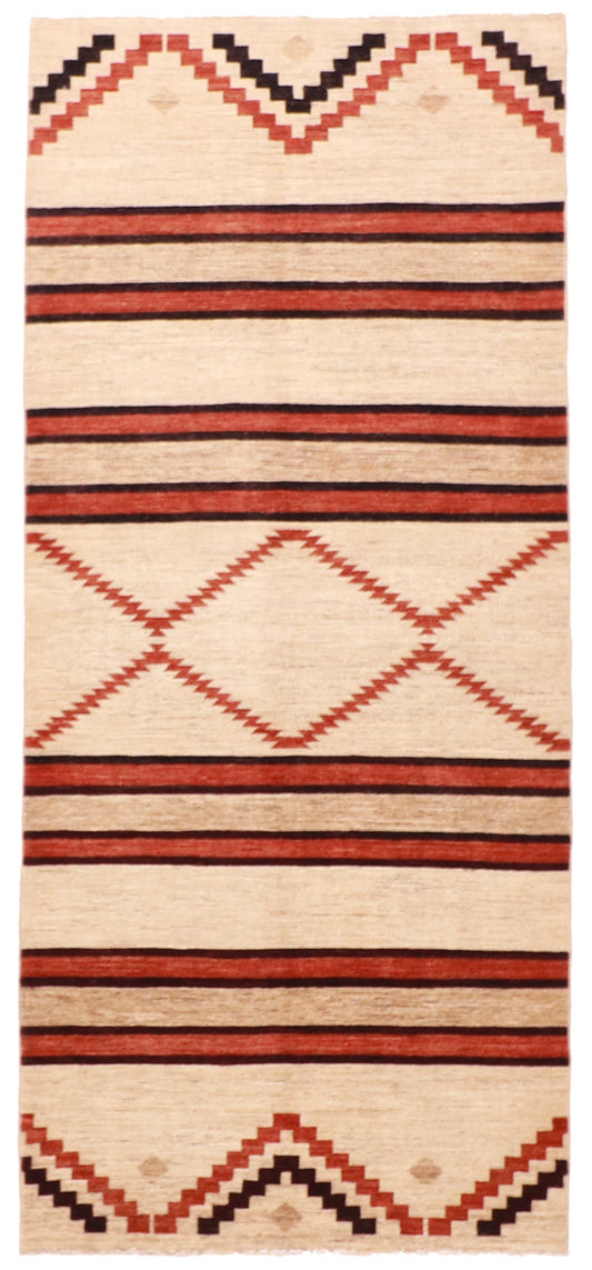 4.2 x 9.9 Wide Runner - Mountain Modern Fine All Over Rectangle - Hand Knotted Rug