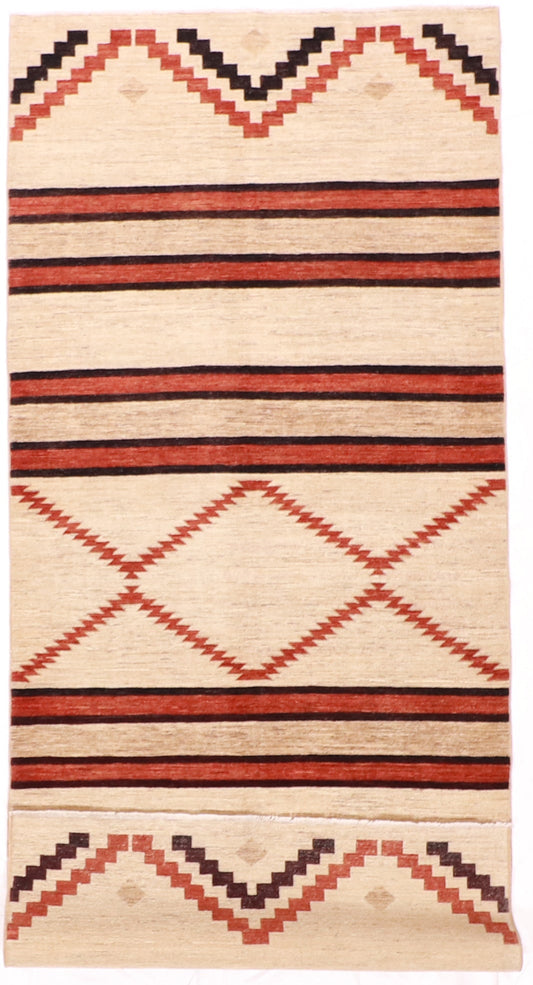 4.2 x 9.9 Wide Runner - Mountain Modern Fine All Over Rectangle - Hand Knotted Rug