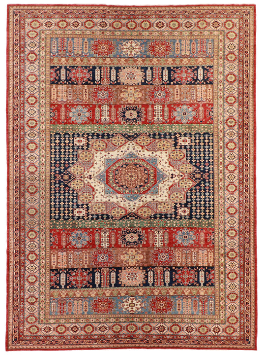 W 10 L 13.10 Seneh 100% Wool Hand-Woven All Over Design - 62226