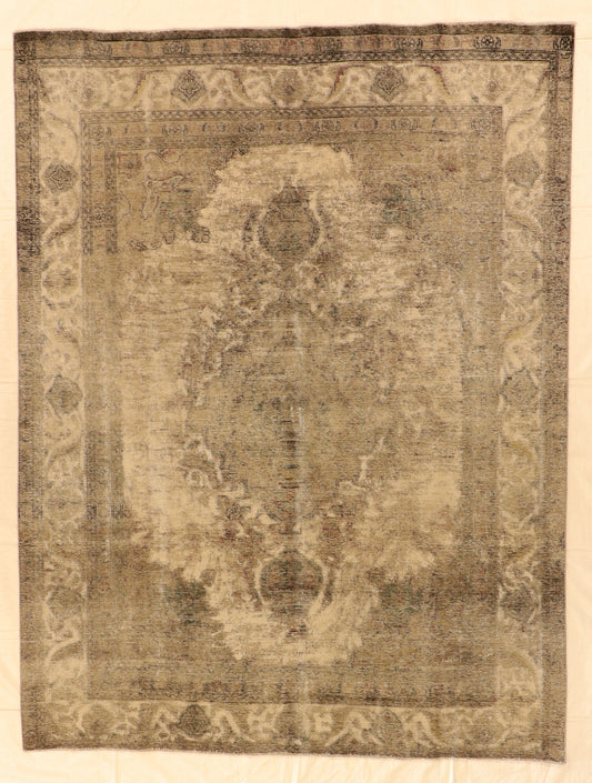 8x10 - Vintage Fine/Wool Medallion Rectangle - Hand Knotted Rug