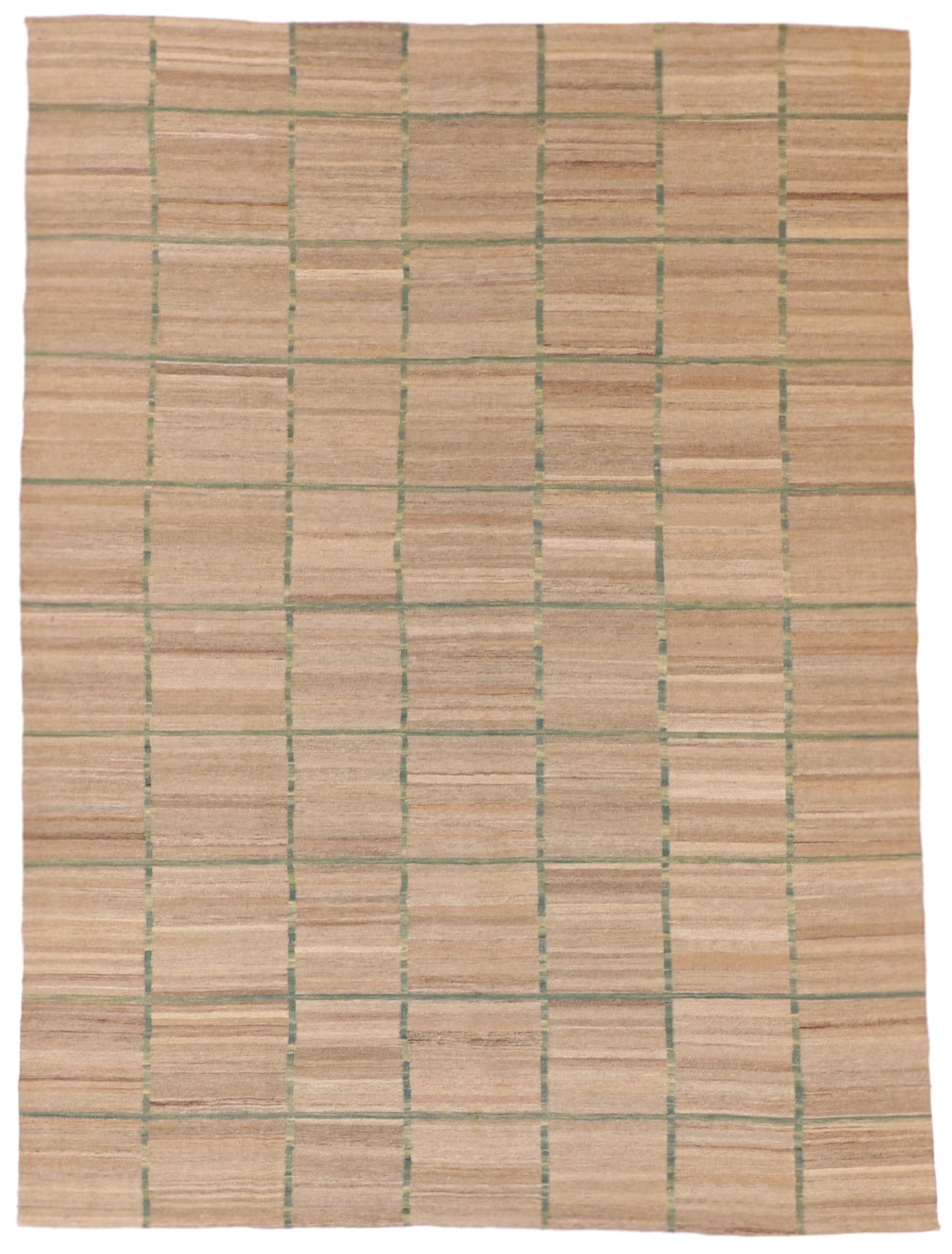 7x10 - Kilim Fine/Wool Geometric Rectangle - Hand Knotted Rug