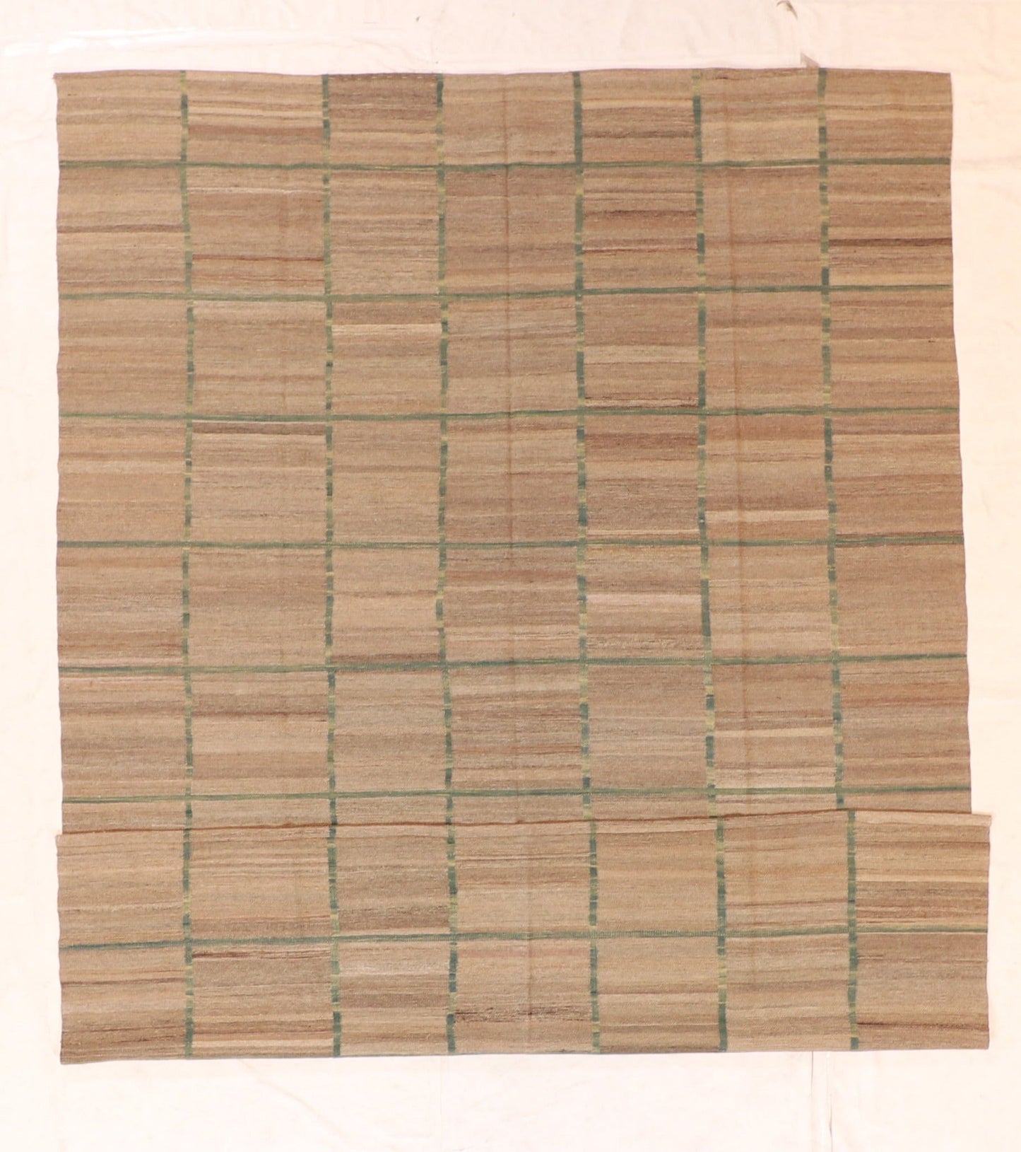 7x10 - Kilim Fine/Wool Geometric Rectangle - Hand Knotted Rug