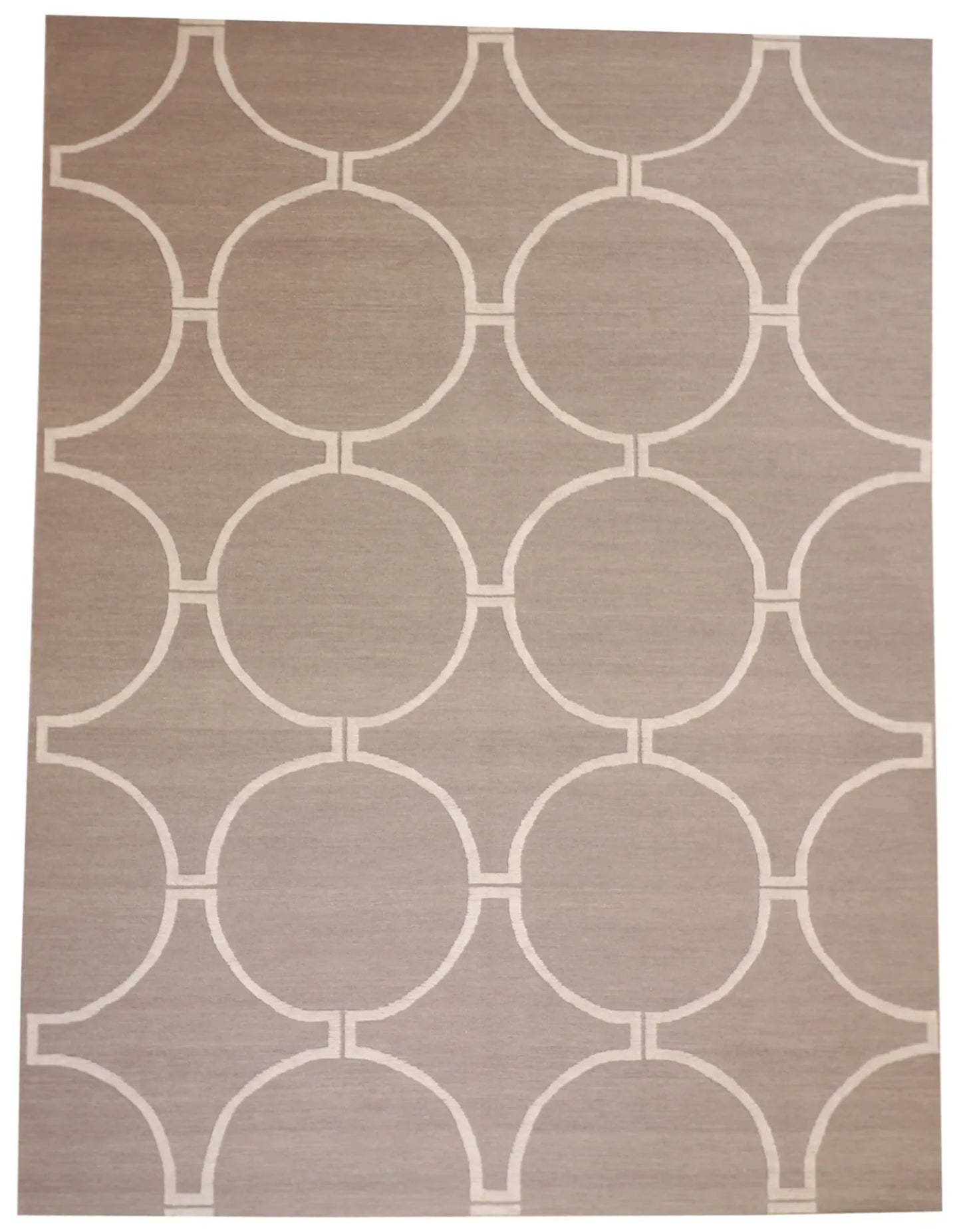 9 x12 - Modern Fine/Wool All Over Rectangle - Hand Knotted Rug