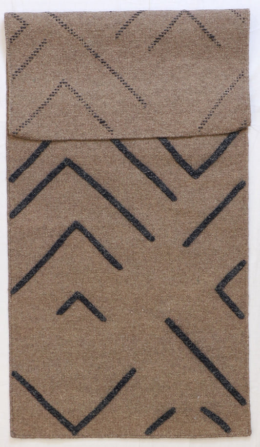 Runner - Modern Fine All Over Rectangle - Hand Knotted Rug