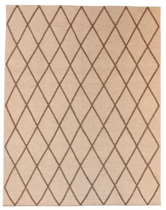 8x10 - Modern Wool All Over Rectangle - Hand Knotted Rug