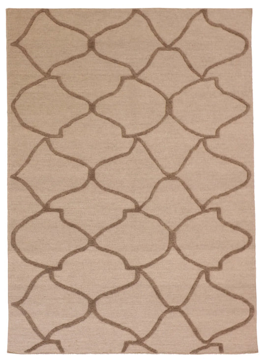 5x7 - Modern Fine/Wool All Over Rectangle - Hand Knotted Rug