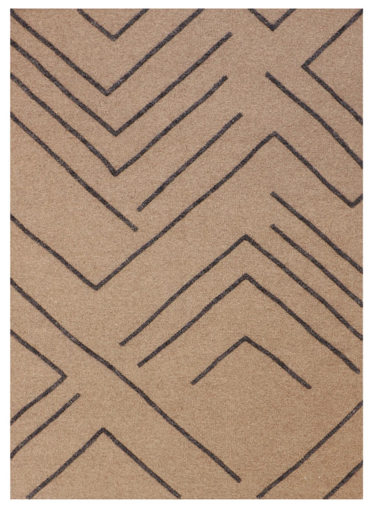 5x7 - Modern Fine/Wool All Over Rectangle - Hand Knotted Rug