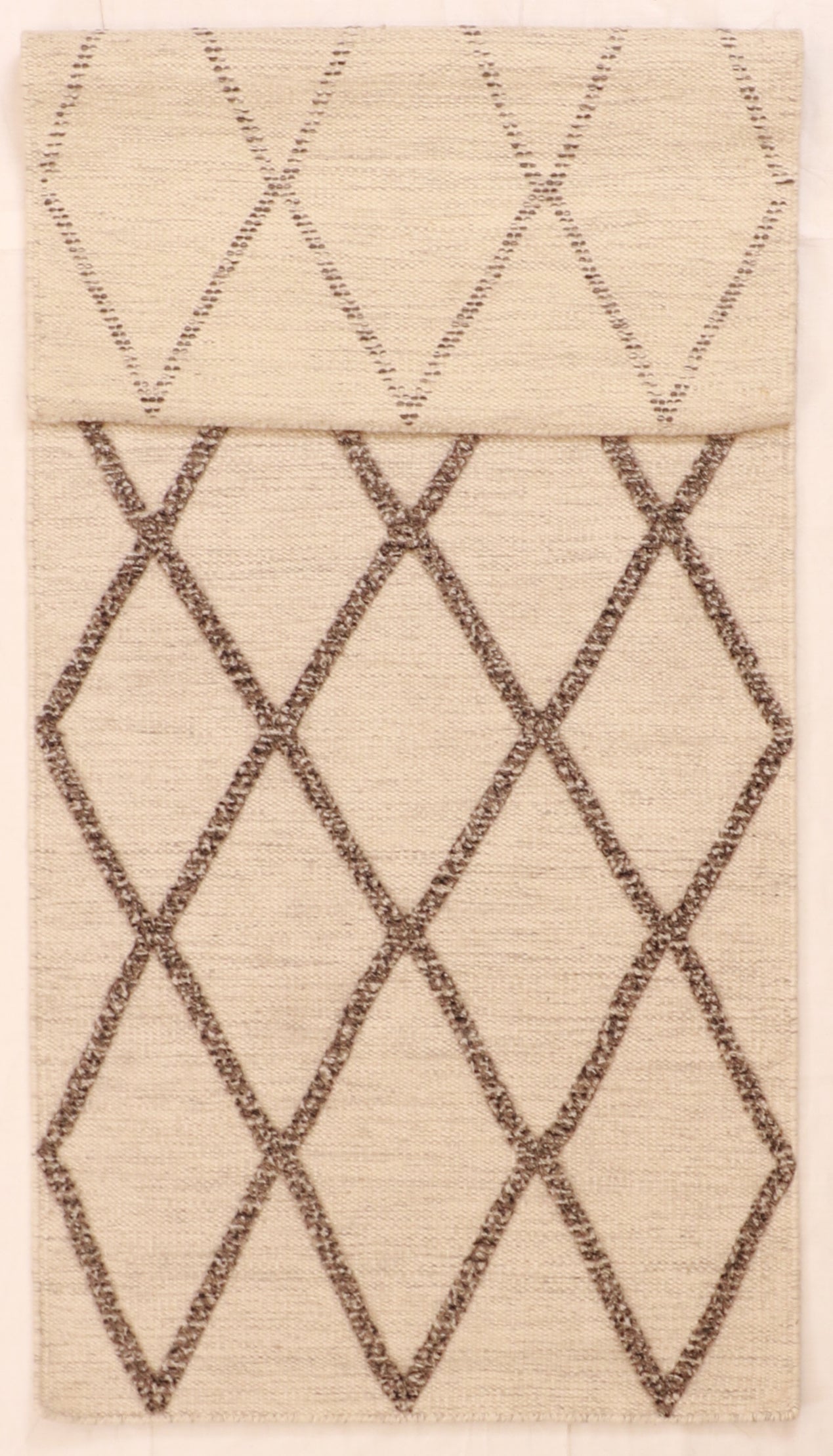 Runner - Modern Fine All Over Rectangle - Hand Knotted Rug