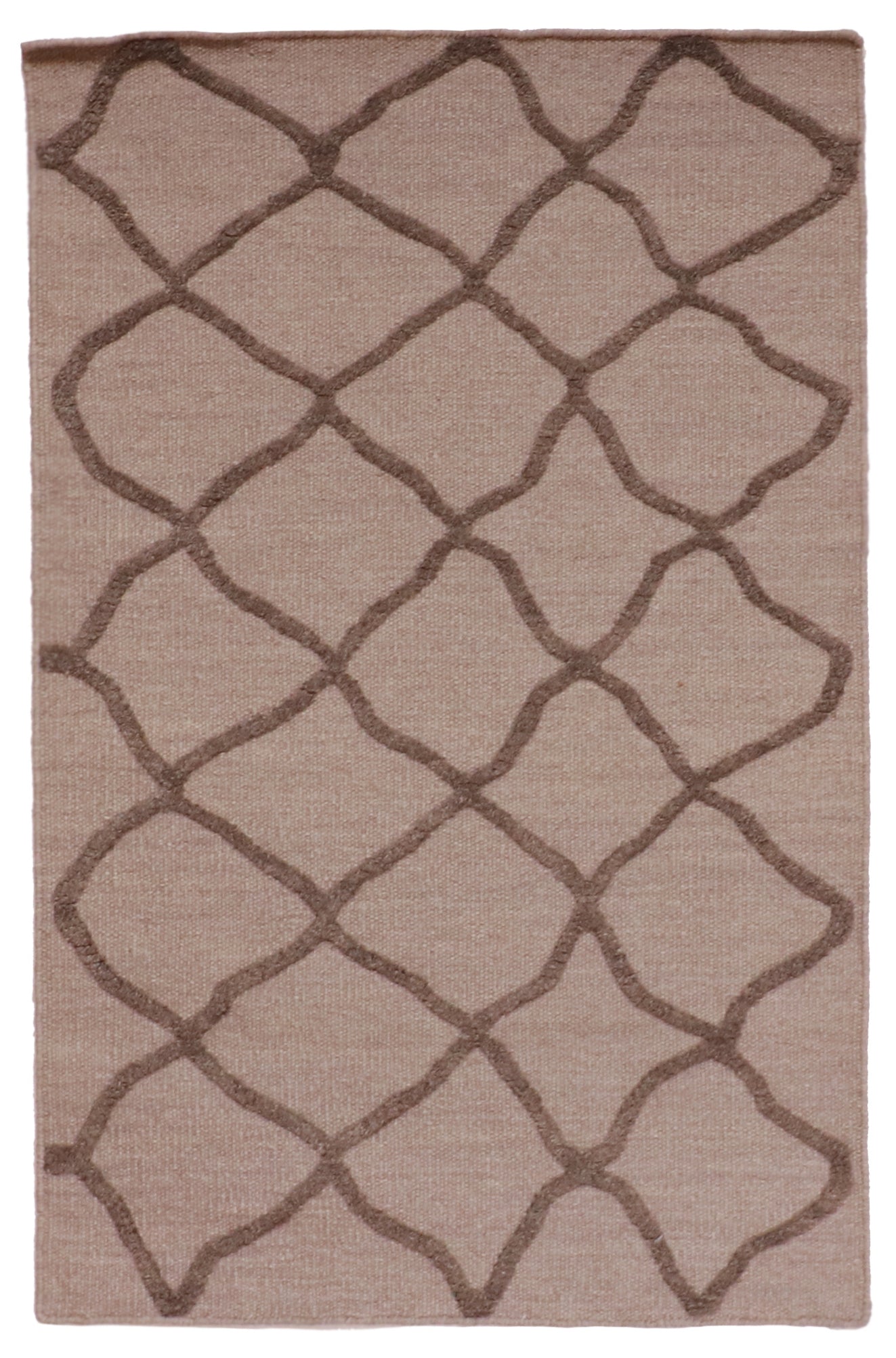 3x5 - Kilim Modern Fine Wool All Over Rectangle - Hand Knotted Rug