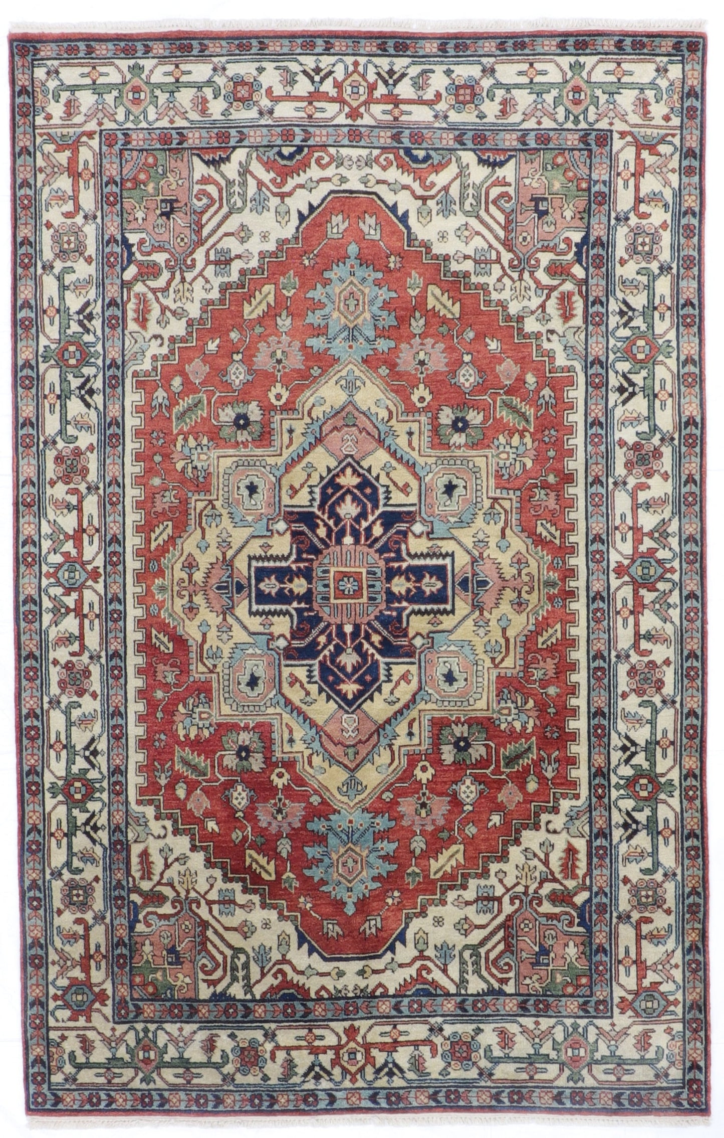 6x9 - Serapie Wool All Over Rectangle - Hand Knotted Rug