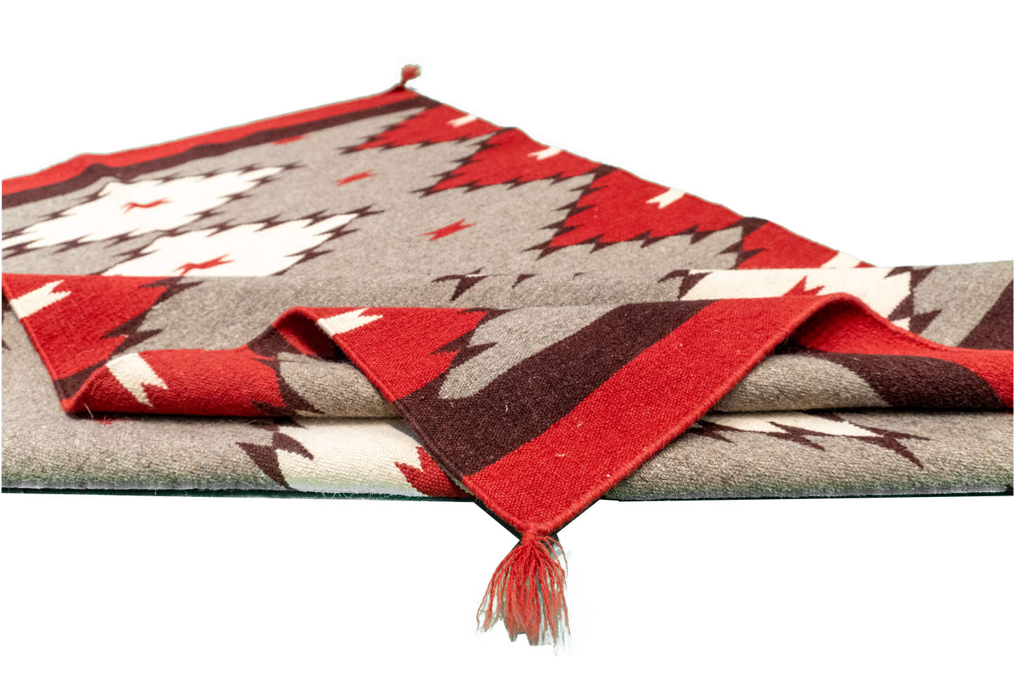 W 4 L 6 Navajo 100% Wool Hand-Woven Geometric Design - 63034