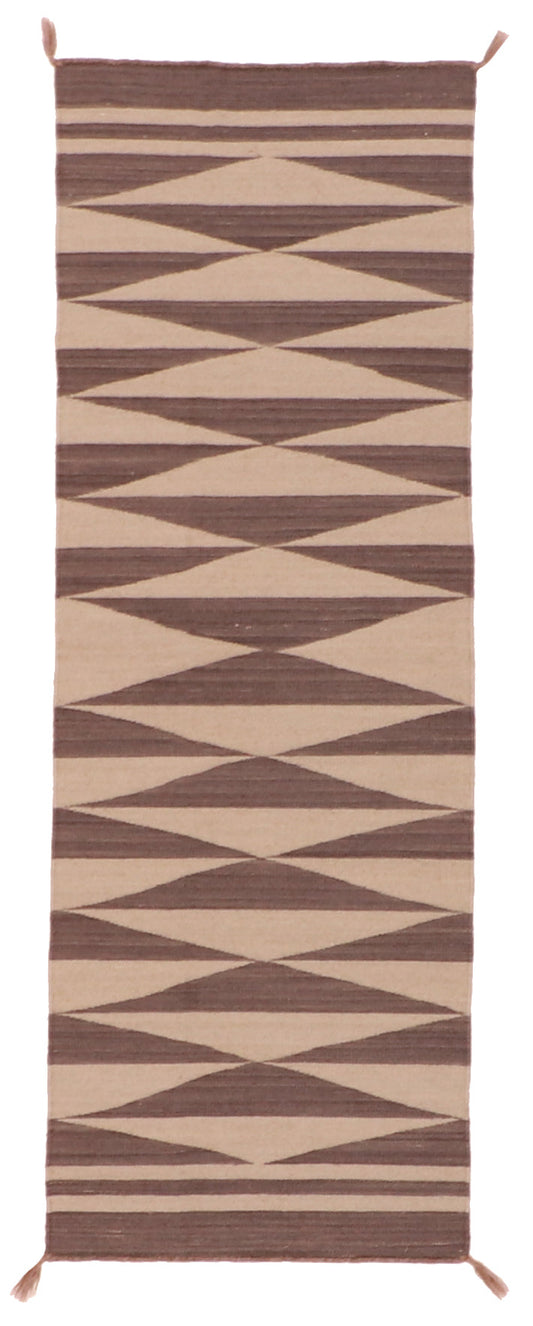 Runner - Navajo Fine Wool Geometric Rectangle - Hand Knotted Rug