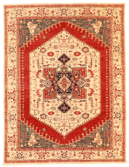 W 9 L 11.9 Bakhshiesh 100% Wool Hand-Woven All Over Design - 63161