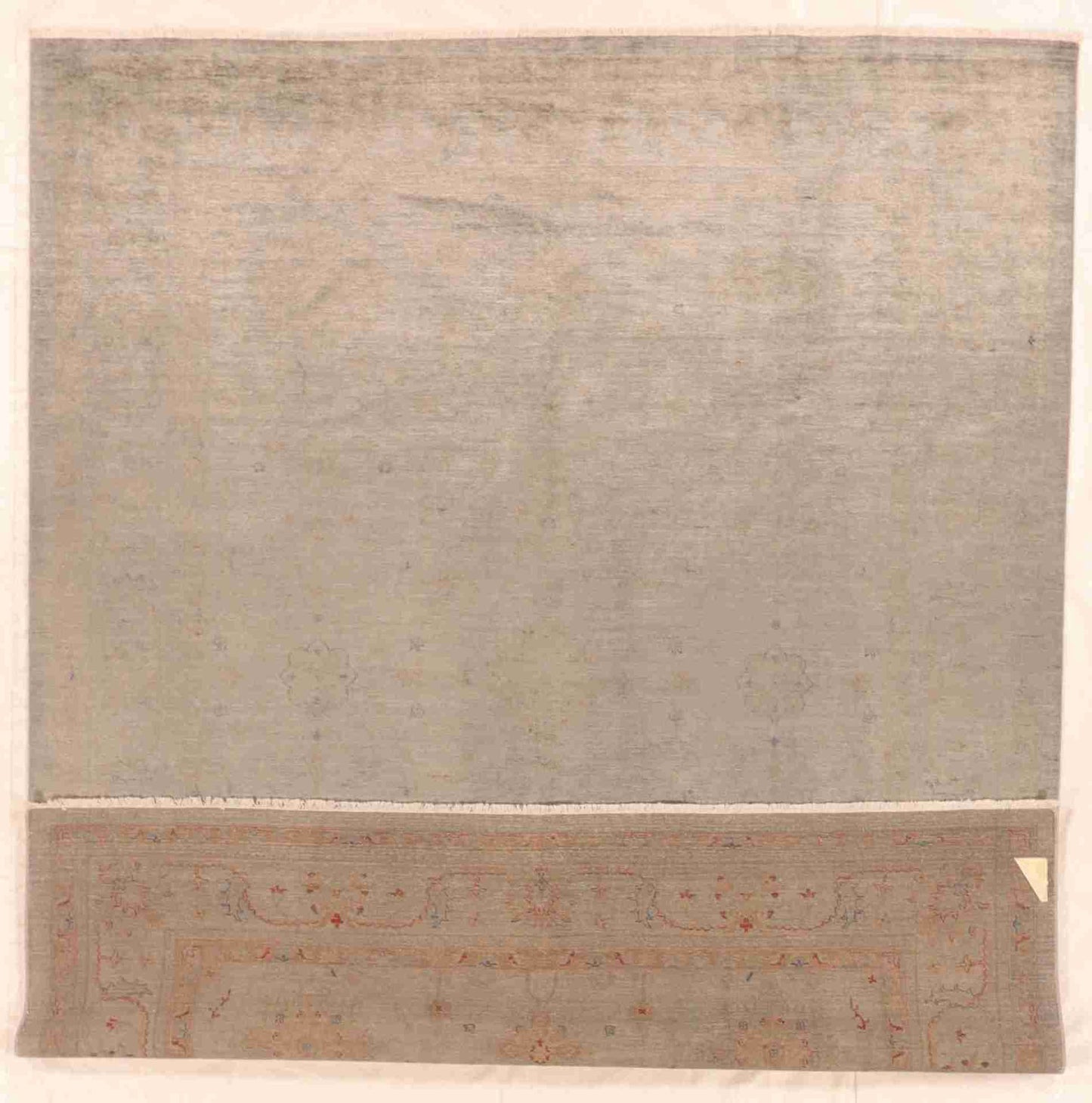 W 8.1 - L 10.1 - Modern Wool Contemporary Rectangle - Finest Hand-Knotted Quality Wool - 63165