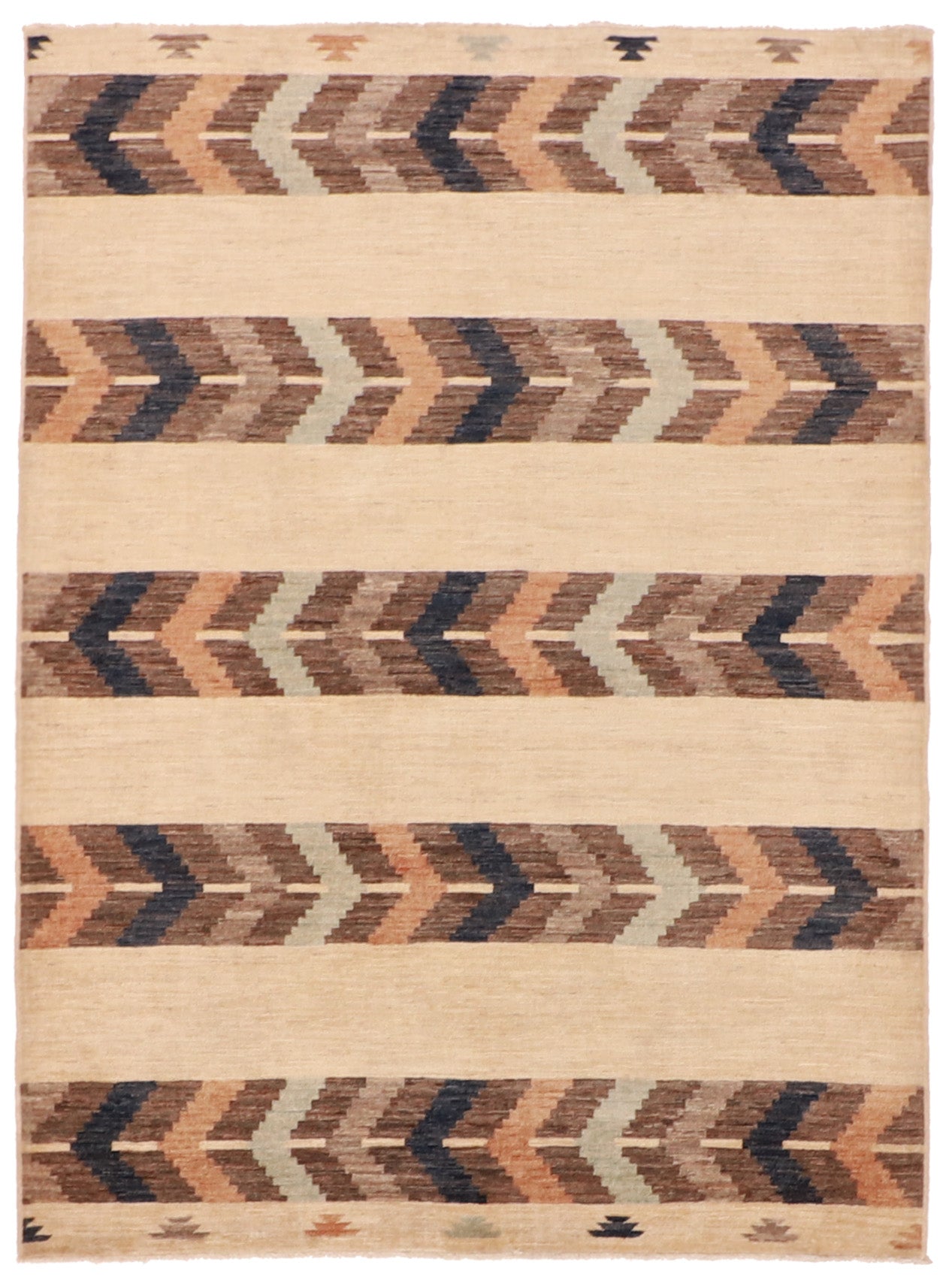 5x7 - Mountain Modern Fine/Wool All Over Rectangle - Hand Knotted Rug