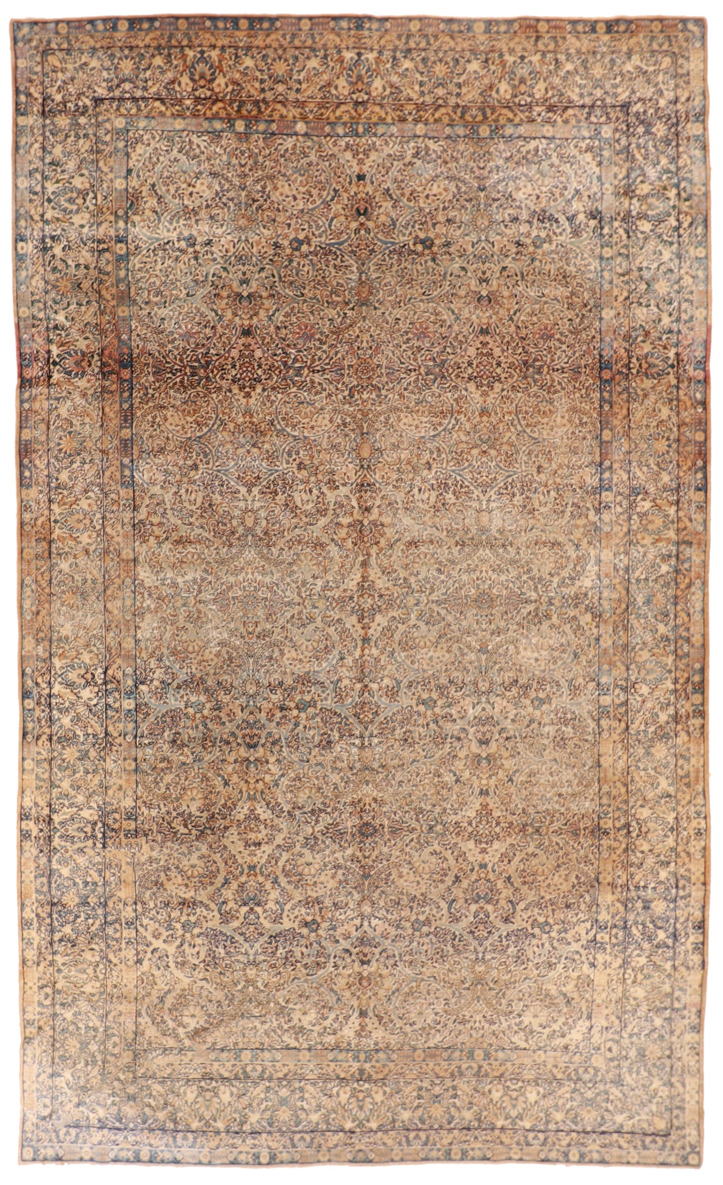 9 x 15 - Farahan Wool All Over Rectangle - Hand Knotted Rug