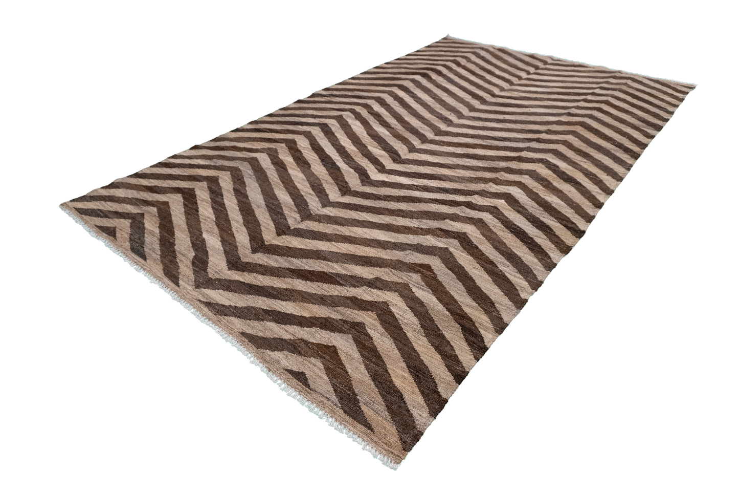 W 5.8 L 9.9 Kilim 100% Wool Hand-Woven Modern Design - 63667