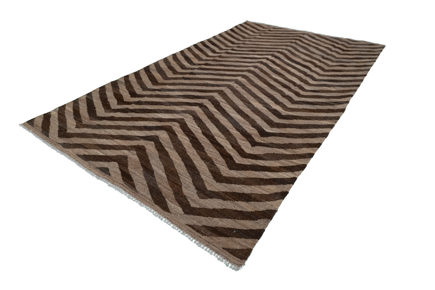 W 5.8 L 9.9 Kilim 100% Wool Hand-Woven Modern Design - 63667