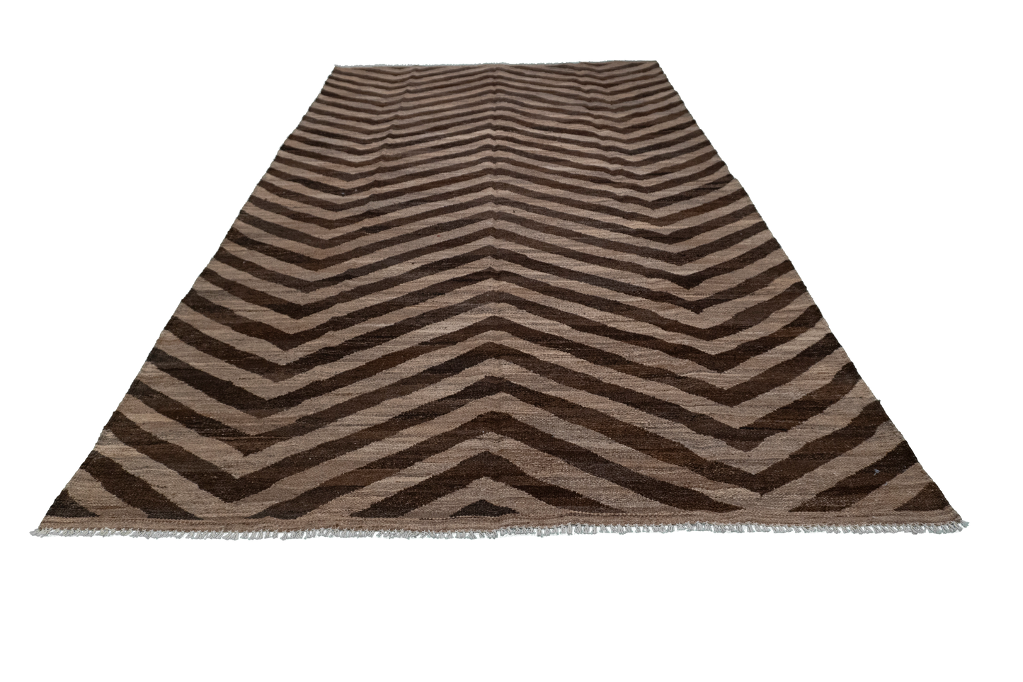 W 5.8 L 9.9 Kilim 100% Wool Hand-Woven Modern Design - 63667