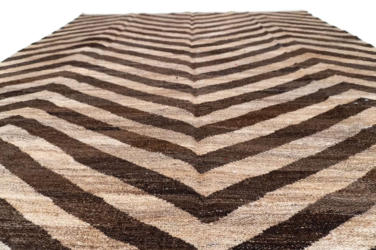 W 5.8 L 9.9 Kilim 100% Wool Hand-Woven Modern Design - 63667