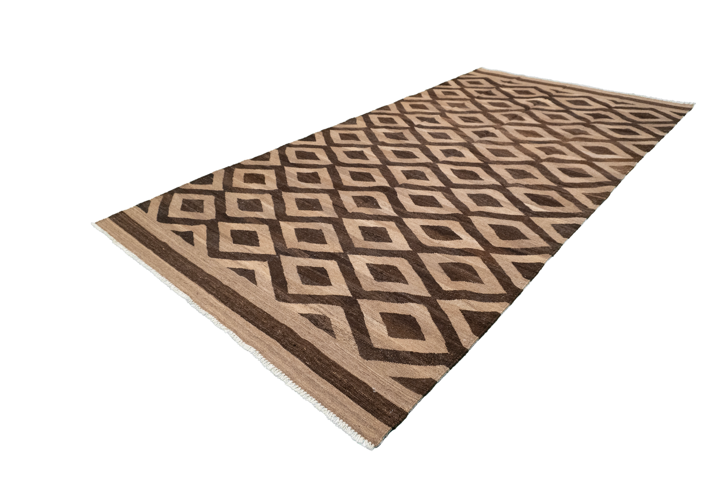 W 5.2 L 10.1 Kilim 100% Wool Hand-Woven Modern Design - 63669