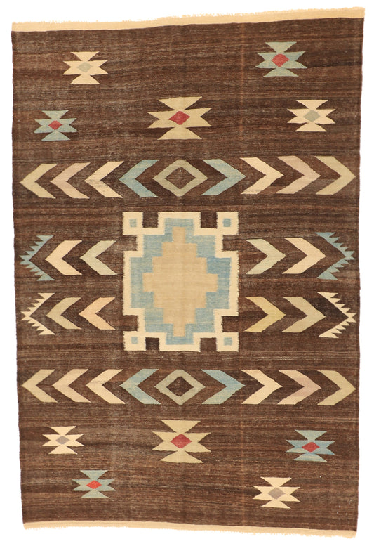 6x9 - Modern Wool All Over Rectangle - Hand Knotted Rug