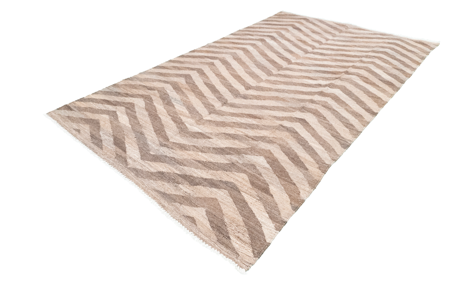 W 5.6 L 9.9 Kilim 100% Wool Hand-Woven Modern Design - 63683