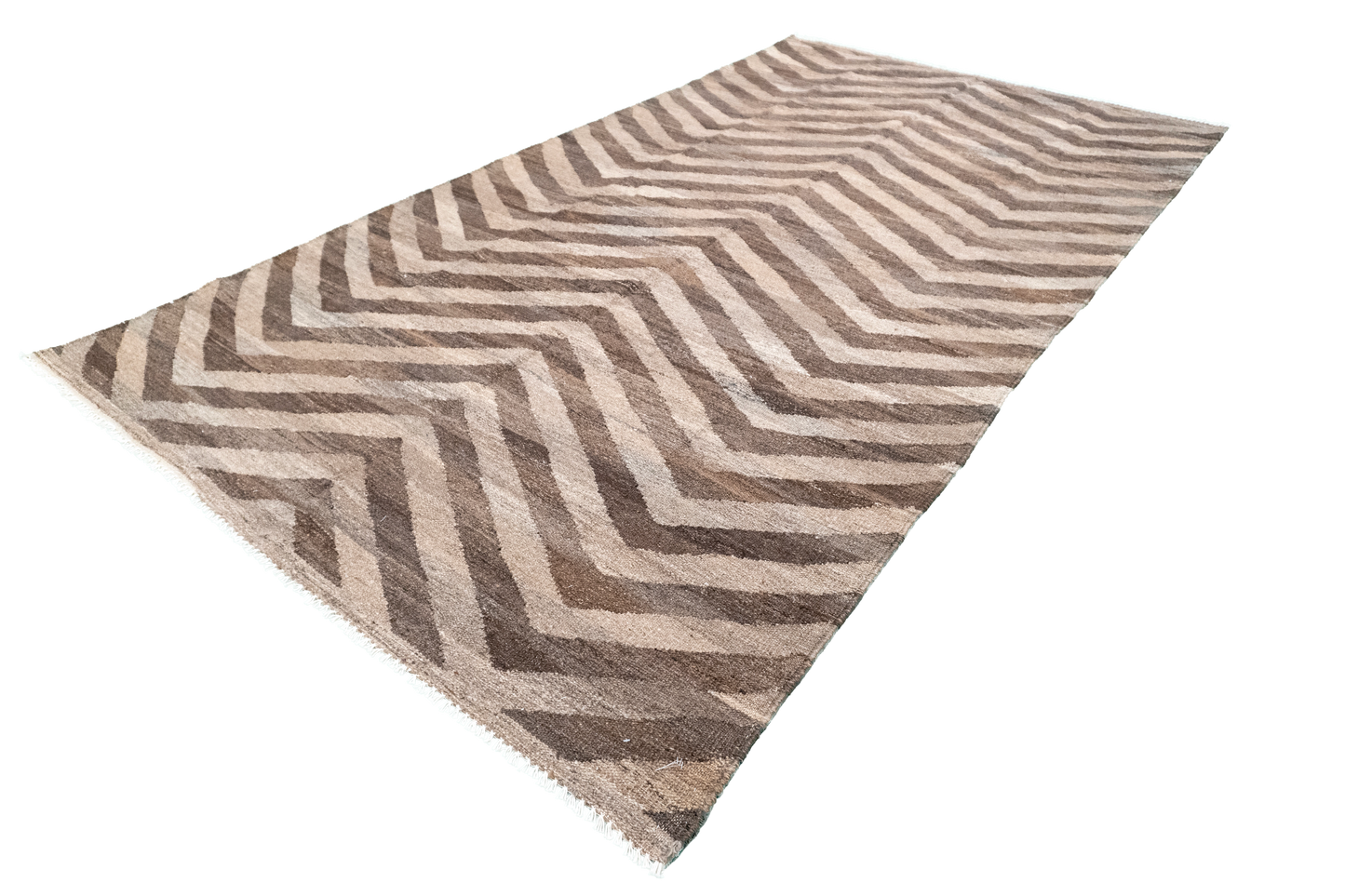 W 5.6 L 9.9 Kilim 100% Wool Hand-Woven Modern Design - 63683